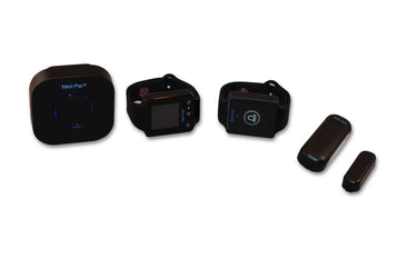 Med-Pat CARE-4 Caregiver Pager System | Wearable Touchscreen Receiver, Waterproof Emergency Button & Door Sensor – 24/7 Safety Kit - MedPat Solutions